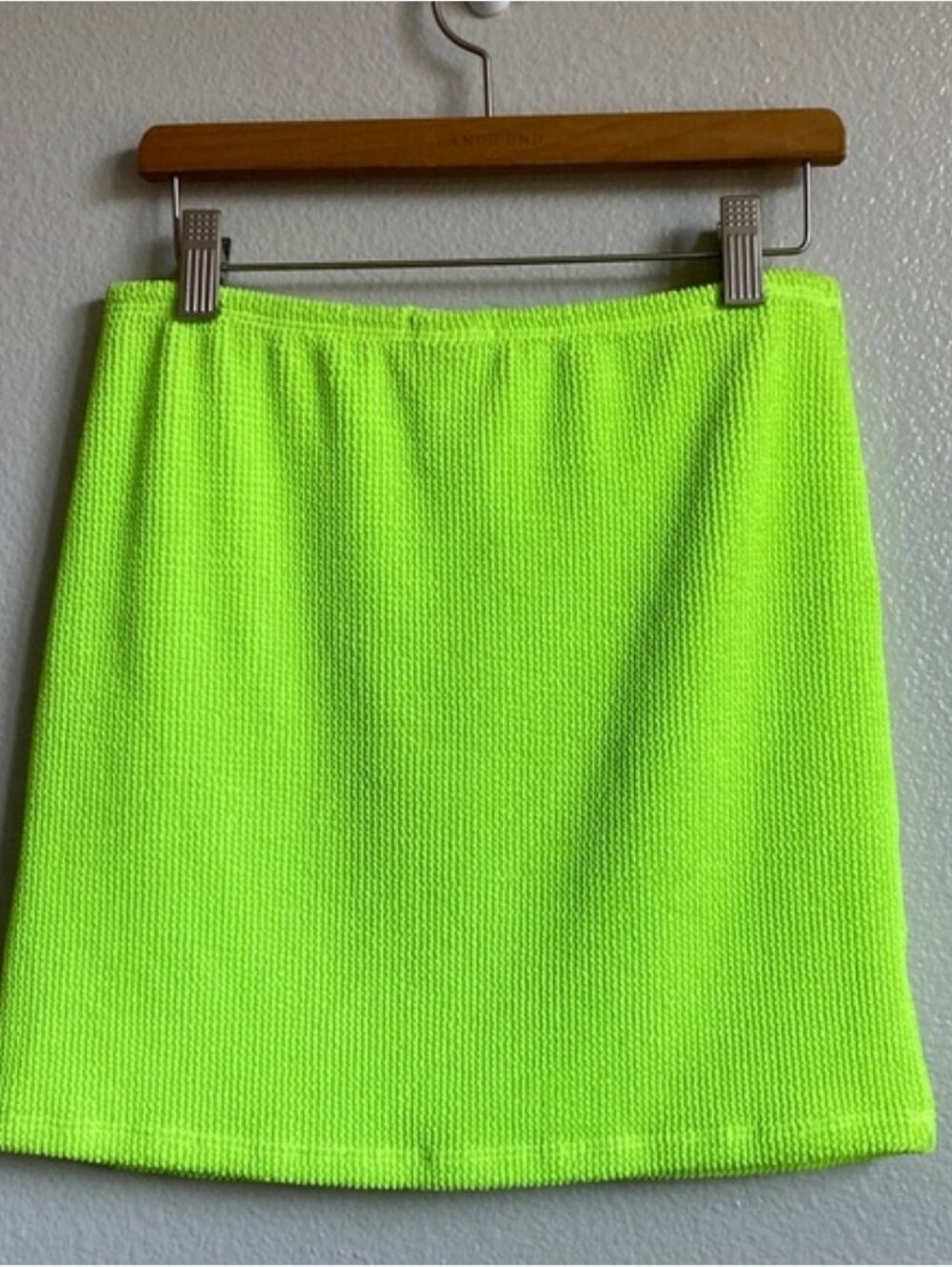 Good American Neon Stretch Mini Skirt Bodycon Always Fits Size 3/4 Large/XL - Picture 2 of 5